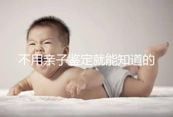 不用親子鑒定就能知道的方法不少，性格、行為都能測出