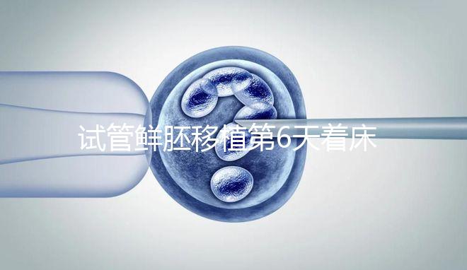 試管鮮胚移植第6天著床了沒？測出大白板還能懷孕嗎？